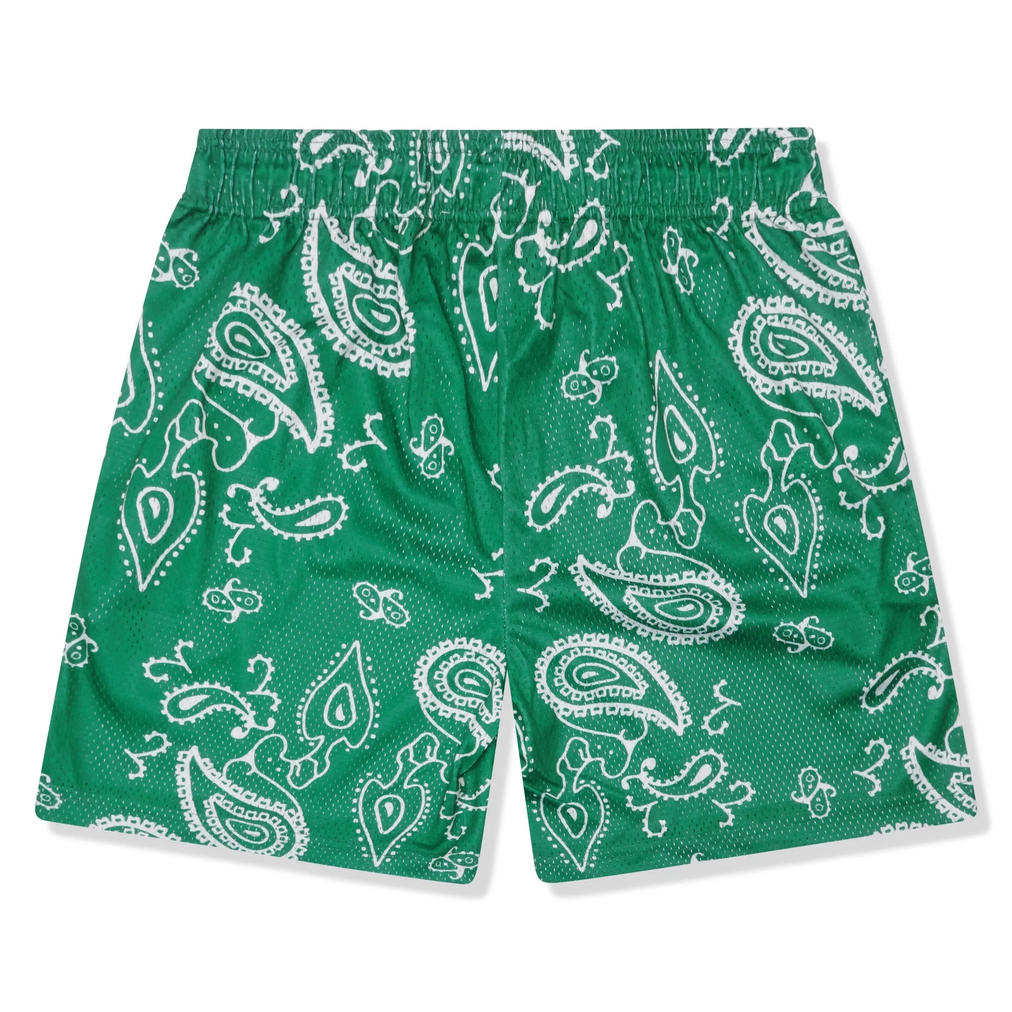 Back View of Eric Emanuel EE Basic Green Bandana Shorts